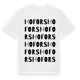 White t-shirt med Hofors ordlek t-shirt