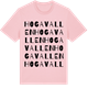 Pink Cotton t-shirt med Hogavallen ordlek t-shirt