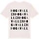Vintage White t-shirt med Hogavallen ordlek t-shirt