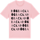 Pink Cotton t-shirt med Högbacka ordlek t-shirt