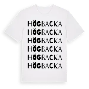 Högbacka ordlek t-shirt – ekologisk bomull t-shirt från Pinshirt