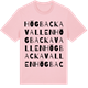 Pink Cotton t-shirt med Högbackavallen ordlek t-shirt