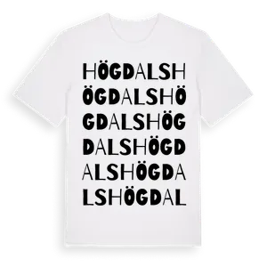 Högdals ordlek t-shirt – ekologisk bomull t-shirt från Pinshirt