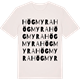 Vintage White t-shirt med Högmyra ordlek t-shirt