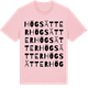 Pink Cotton t-shirt med Högsätter ordlek t-shirt