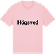 Pink Cotton t-shirt med Högsved fetstil t-shirt