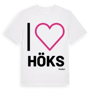 Jag älskar Höks t-shirt stort tryck – ekologisk bomull t-shirt från Pinshirt