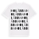White t-shirt med Holänna ordlek t-shirt