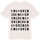 Vintage White t-shirt med Holmsveden ordlek t-shirt