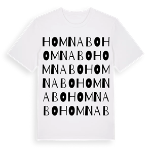 Homnabo ordlek t-shirt – ekologisk bomull t-shirt från Pinshirt
