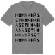 Mid Heather Gray t-shirt med Homnanäset ordlek t-shirt