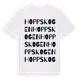 White t-shirt med Hoppskogen ordlek t-shirt