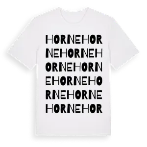 Horne ordlek t-shirt – ekologisk bomull t-shirt från Pinshirt