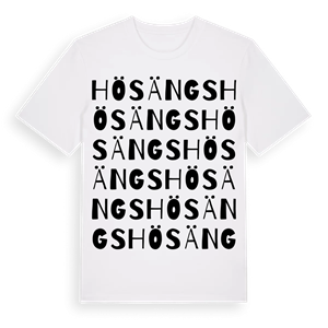 Hösängs ordlek t-shirt – ekologisk bomull t-shirt från Pinshirt