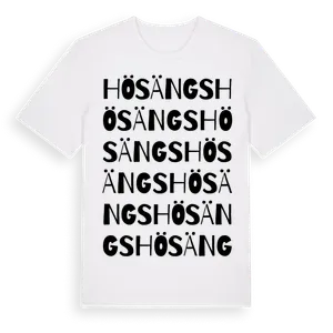 Hösängs ordlek t-shirt – ekologisk bomull t-shirt från Pinshirt