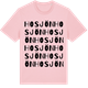 Pink Cotton t-shirt med Hosjön ordlek t-shirt