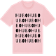 Pink Cotton t-shirt med Hubo ordlek t-shirt