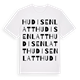 Hudisenlatt ordlek t-shirt