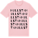 Pink Cotton t-shirt med Hullsta ordlek t-shirt