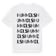 White t-shirt med Hummels ordlek t-shirt