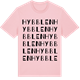 Pink Cotton t-shirt med Hybblen ordlek t-shirt