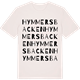 Vintage White t-shirt med Hymmersbacken ordlek t-shirt