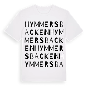 Hymmersbacken ordlek t-shirt – ekologisk bomull t-shirt från Pinshirt