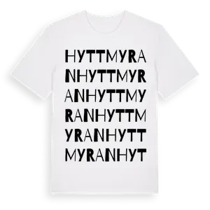 Hyttmyran ordlek t-shirt – ekologisk bomull t-shirt från Pinshirt