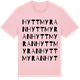 Pink Cotton t-shirt med Hyttmyran ordlek t-shirt
