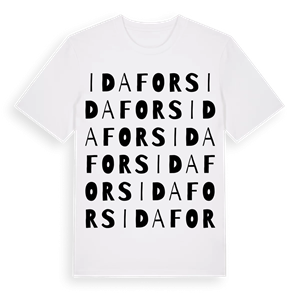 Idafors ordlek t-shirt – ekologisk bomull t-shirt från Pinshirt