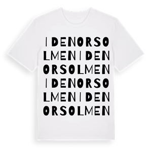 Idenorsolmen ordlek t-shirt – ekologisk bomull t-shirt från Pinshirt
