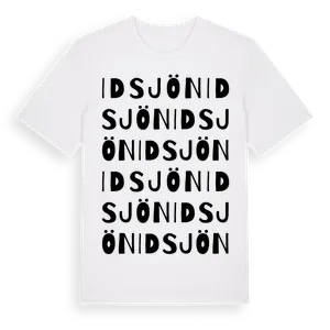 Idsjön ordlek t-shirt – ekologisk bomull t-shirt från Pinshirt