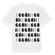 White t-shirt med Iggön ordlek t-shirt