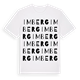 White t-shirt med Imberg ordlek t-shirt