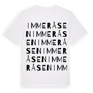 Immeråsen ordlek t-shirt – ekologisk bomull t-shirt från Pinshirt