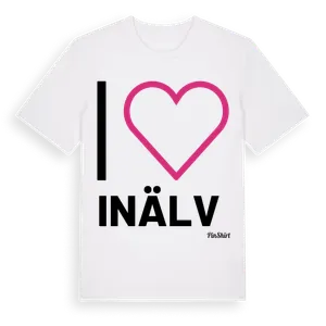 Jag älskar Inälv t-shirt stort tryck – ekologisk bomull t-shirt från Pinshirt