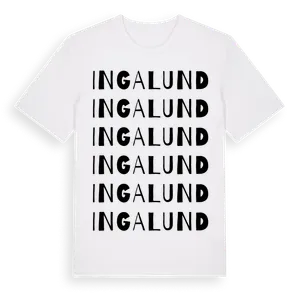 Ingalund ordlek t-shirt – ekologisk bomull t-shirt från Pinshirt