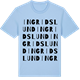 Blue Soul t-shirt med Ingridslund ordlek t-shirt