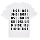 White t-shirt med Ingridslund ordlek t-shirt