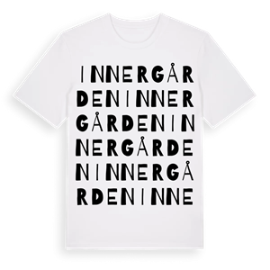Innergården ordlek t-shirt – ekologisk bomull t-shirt från Pinshirt
