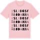 Pink Cotton t-shirt med Islingsfäbodarna ordlek t-shirt