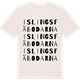 Vintage White t-shirt med Islingsfäbodarna ordlek t-shirt