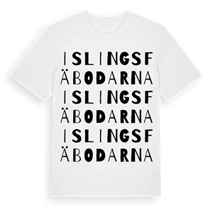 Islingsfäbodarna ordlek t-shirt – ekologisk bomull t-shirt från Pinshirt