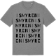 Mid Heather Gray t-shirt med Ismyren ordlek t-shirt