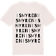 Vintage White t-shirt med Ismyren ordlek t-shirt