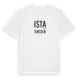 White t-shirt med Ista i Sverige t-shirt
