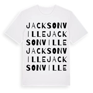 Jacksonville ordlek t-shirt – ekologisk bomull t-shirt från Pinshirt