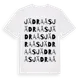 White t-shirt med Jädraås ordlek t-shirt