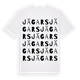 White t-shirt med Jägars ordlek t-shirt