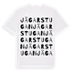 White t-shirt med Jägarstugan ordlek t-shirt